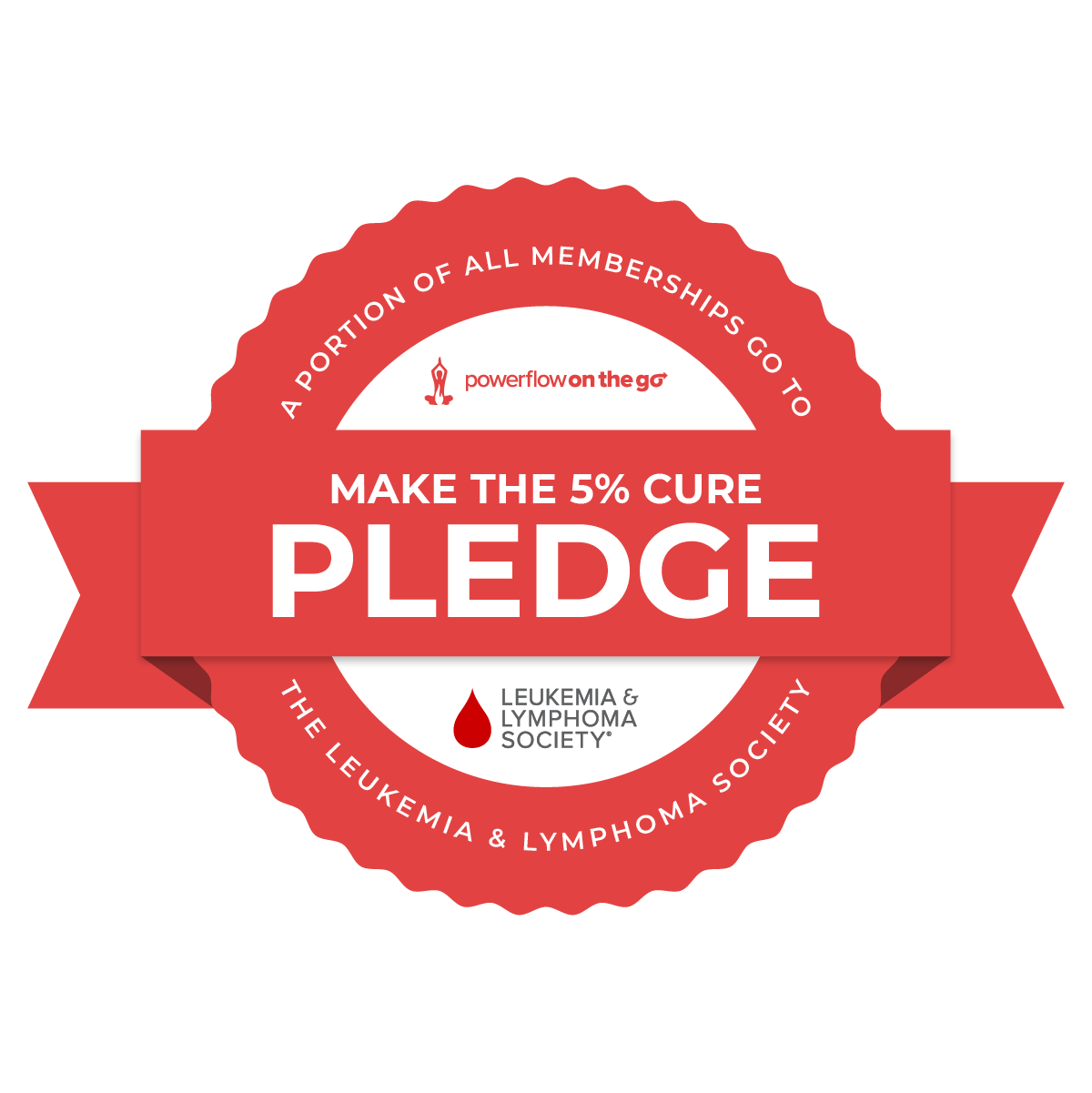 5% cure pledge logo